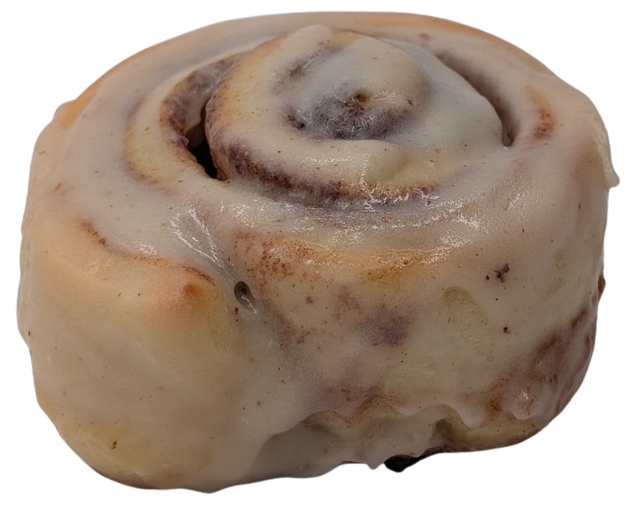 The OG Sugar & Stix cinnamon roll with signature frosting